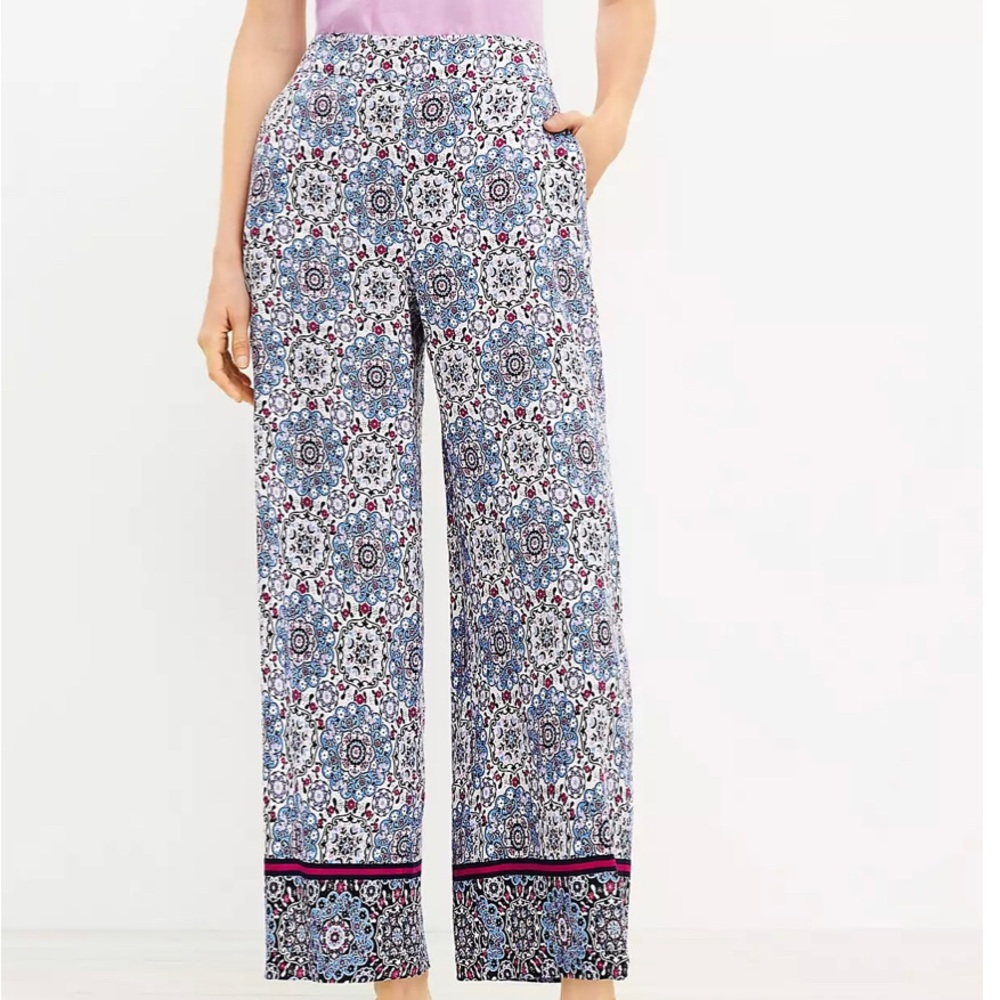 Loft Wide Leg Crop Pants